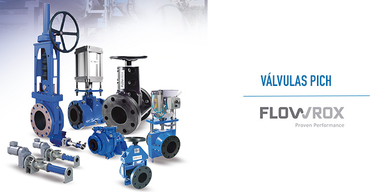 Válvulas Pich Flowrox en Colombia.